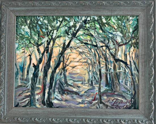 AVENUE OF OLIVE TREES 30x40